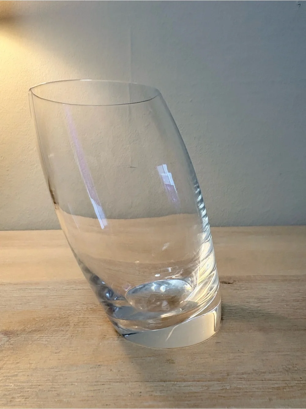 Set of 2 Nambe “Tilt” Highball Glasses